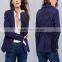 High quality online shopping jackets blue stylish fashion lady blazer