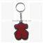 Multifunctional soft pvc metal ring keychain