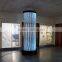 Floor standing water bubble column wall, LED color changing with remote control