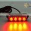 12V Car 4 Led Strobe Flash Lights Car Front Strobe Grille Light for Police Car