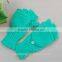 winter custom fashion ladies knit green gloves