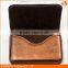 Luxury gold color credit card holder with PU leather material as promotional gift