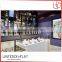 High-end stainlees steel material wine display rack for wisky