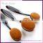 Best Sell 10pcs human hair custom logo makeup brush bag brush for makeup