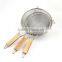 food safety stainless steel fine mesh kitchen strainer flour filter