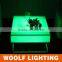 Waterproof Stylish LED Square Bar Tables with metal stand