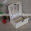 FSC unfinished lightweight recyclable feature wood toy box with handle
