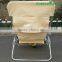 Lightweight Beige Aluminum Folding Backpack Beach Chair