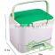 big size empty plastic wholesale medicine first aid storage box for hospital with handle