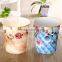 Factory price household pure PP plastic round dust bin storage box