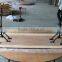 plywood folding tables with steel legs round or rectangle