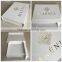 customized fashion luxury white folding lid magnetic box for bed linen