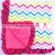 Cotton & Velvet with stain ruffle baby blankets soft and warm blankets