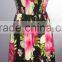 ladies spaghetti strap fancy floral rayon tube dresses