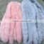 BBG-H-24 Popular professional real fox fur trimming strip detachable cheap fox fur collar hood