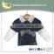 Summer and autumn fancy black and white polo kids t shirt