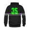Top quality made in china customized logo boys sweatshirt dry fit black polyester hoodie