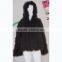 SJ013-01 Top Quality Elegant Fashionable Garment for Ladies/Hooded Fur Coats