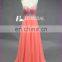 China Manufacturer One Shoulder Chiffon Beading Floor Length Prom Dress For Sale