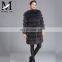 Genuine Fluffy Women Genuine Natural Fox Fur New Design Coat Korean Ladies
