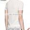 Latest fancy girls pullover Tops as Regular fit short sleeve woolen sweater designs for children of knitwear with lace