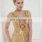 EM9100 Gold and Crystal Beading Bridal Dress