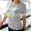 2017 new summer printed pattern t shirt running t shirt gym clothes running shirt for women