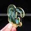 Customized clear green cartoon acrylic keychain laser cut