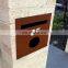 Corten steel decorative metal room number plates