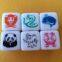 wholease heat printing 16mm plastic acrylic dice/board game dice