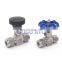 Needle valve Adjustable 4 6 8 10 12mm 1/8 1/4 3/8 1/2 inch hard tube SS304 Flow Control crane straight needle valve