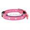 Hot sale waterproof nylon LED pet light collar with USB charging function
