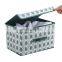 Hot selling colorful fabric clothing storage boxes with lid foldable storage box cubes