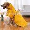 Hot Selling Reflective Pet Raincoat Waterproof Pet Clothing Dog Clothes