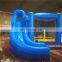 Hot sale!!! Small blue and yellow inflatable bouncer with slide for kids