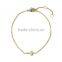 WL1064 14k gold chain link bracelets girls hand chain bracelet