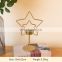 Hot sale Creative five pointed star Christmas Candlestick holder metal gold candle holders for Wedding table decoration
