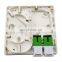 2core FTTH Fiber Optic Face Box/FTTH Fiber Optic Face Plate 2 port fiber face box