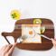 Eco-friendly Multi Functional Breakfast Serving Tray Cheese Bread Board Wooden Cutting Board Chopping Blocks Vegetable Oil