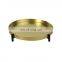 K&B hot 2020 new wholesale modern high quality metal gold tray with holder