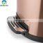 Promotional 3L 5L 12L Home Trash can Kitchen Household Metal Dustbin Stainless Steel Foot Pedal Trash bin
