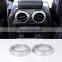 For Land Rover Range Rover Sport For LR4 Car Accessories Pearl Chrome Rear Seat Air Conditioning Outlet Vent RingTrim Stickers