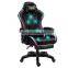 hot sale top comfortable ultimate gaming chair wheels low price massage rgb led gaming chair with lights and speakers