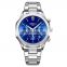Dropshipping NIBOSI 2519 luxury Reloj Stainless Steel Back Japan Movt Watches for Men Original