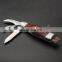 stainless steel multi function wine corkscrew  pocket folding BBQ brush knife with laguiole pakka wood handle mushroom knife
