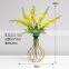 Luxury nordic Metal Geometric flower vase desktop Creative Glass Dried flower vase