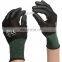 Custom Logo13G Knitted CE EN388 Black Labor Nitrile Coating Mechanical Gardening Work Safety Gloves