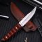 High hardness one piece steel outdoors defense straight knife