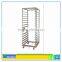 stainless steel bakery trolley, stainless steel baking trolley, bakery display stand rack