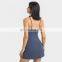 Sling Tennis Dress With Shorts Custom Girl Pickleball Skirts Sports Wears Fitness Sets